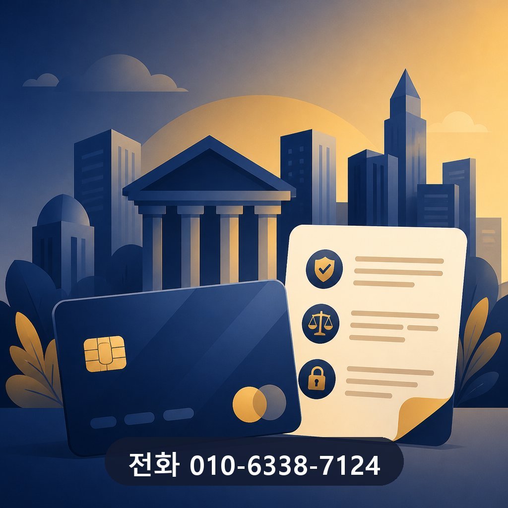신용카드 현금 결제 카드사 약관 확인 이미지 · 문의 010-6338-7124